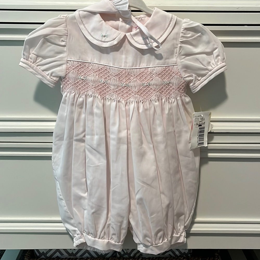 Petit ami outfit with bonnet included. Brand new with tags